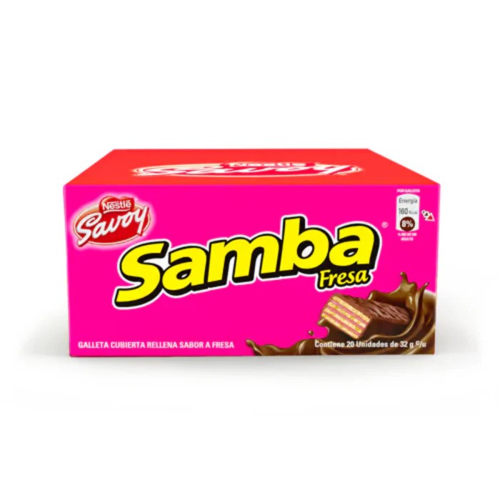 Samba Fresa Caja (20 unidades de 32g) - Image 1