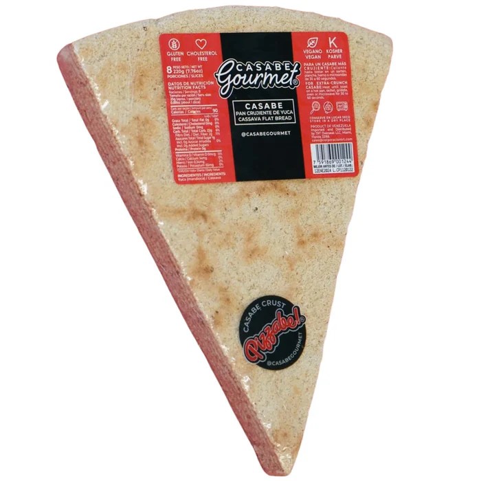 Casabe Gourmet Natural de Venezuela / Pan de Yuca (Pizzabe 220gr c/u - Image 1
