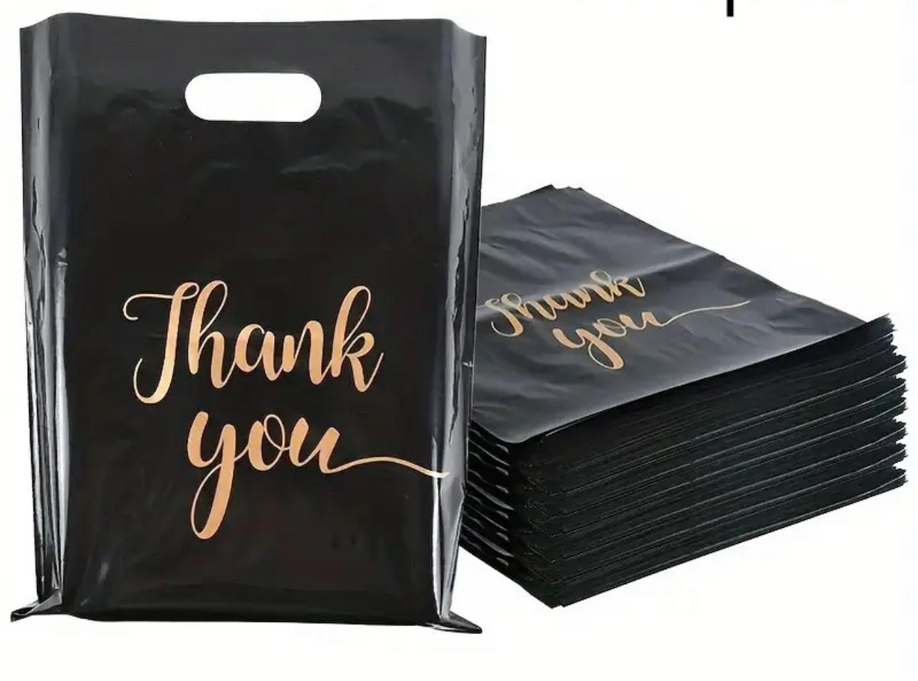 Bolsas para regalo thank you (color negro) - Image 1